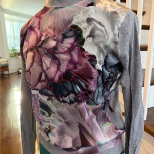 Ted Baker Gray Knit Sweater